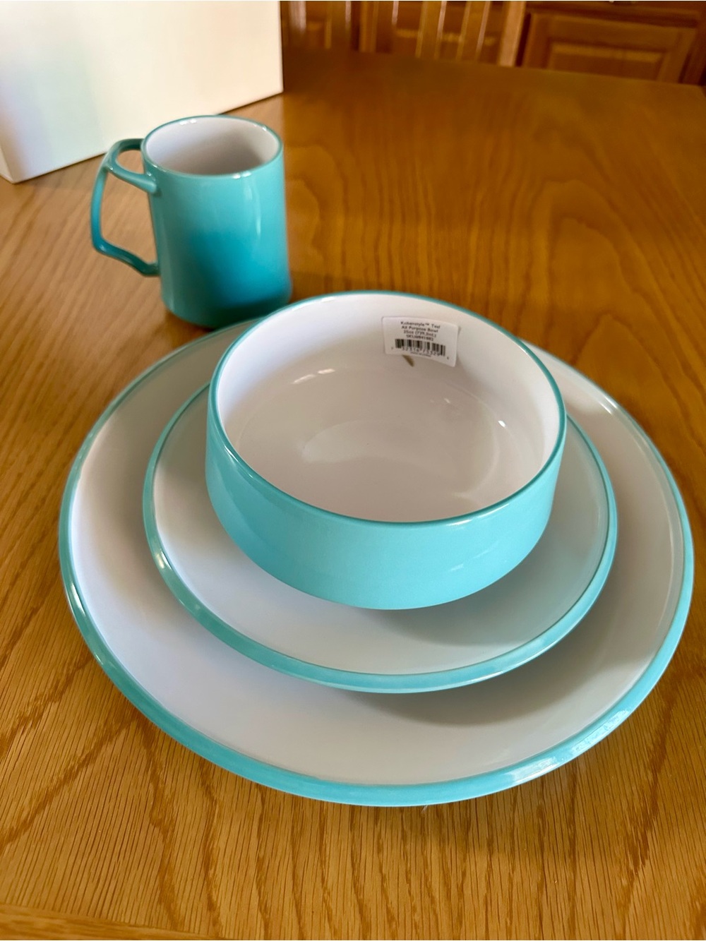 NWT Dansk Teal Kobenstyle 4 Piece Place Setting - Discontinued VHTF